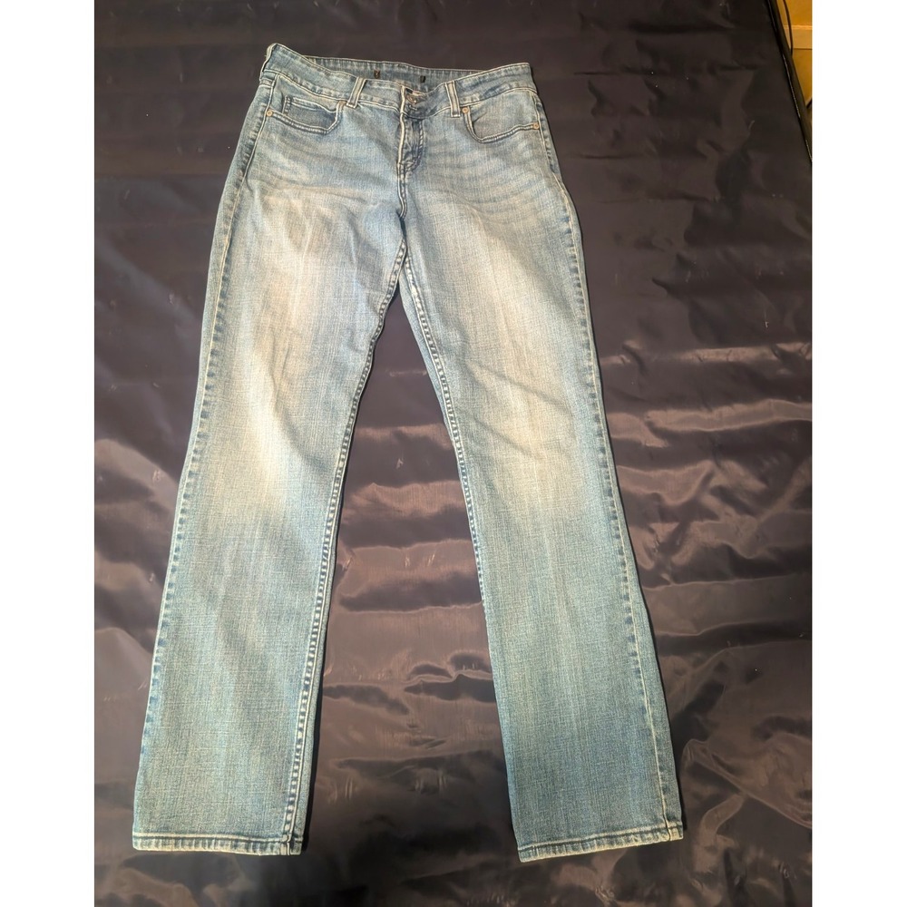 Levis Slender Straight Leg 526 Jeans Womens 10M Blue Denim Faded Solid Stretch